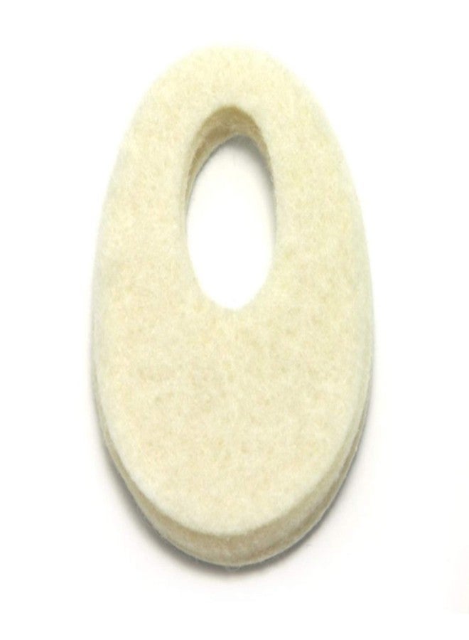 MARS WELLNESS Oval Shaped Felt Callus Protective Pads - Adhesive Foot Pads That Surround Calluses from Rubbing On Shoes - 1/8" - 25 Pack - Image 1